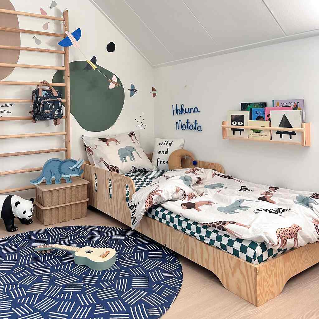 Studio Ditte kinderdekbedovertrek safari 140x200/70x60 - licht grijs - Afbeelding 4