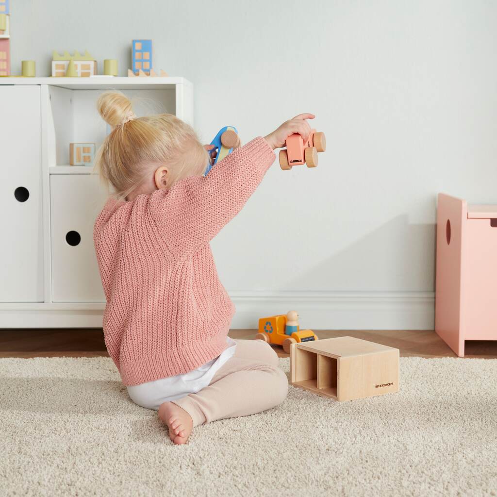 Kids Concept speelgoed auto's set van twee met dubbele garage - Aiden - Afbeelding 7