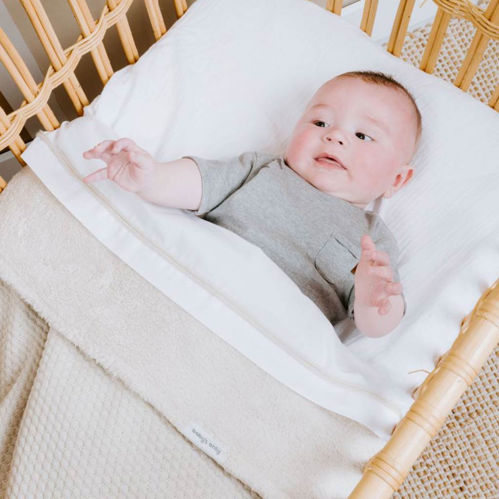 Baby's Only ledikantdeken teddy Sky 100x135 - beige - Afbeelding 3