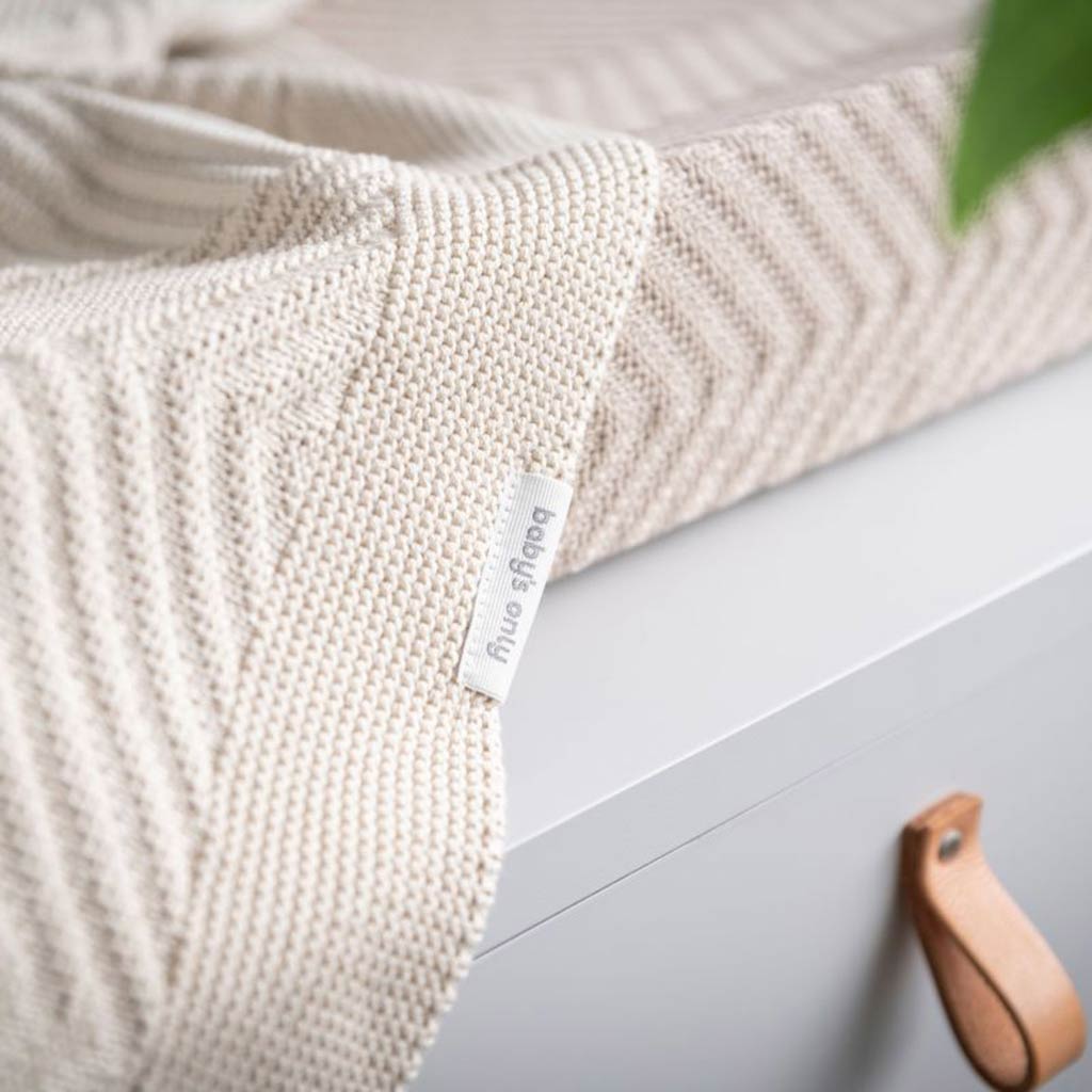 Baby's Only wiegdeken gebreid Grace 70x95 - beige - Afbeelding 4
