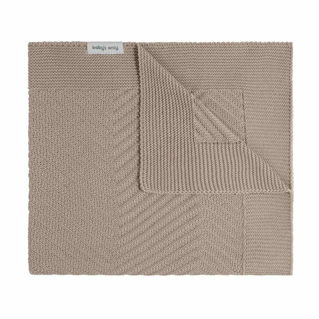 Baby's Only wiegdeken gebreid Grace 70x95 - bruin