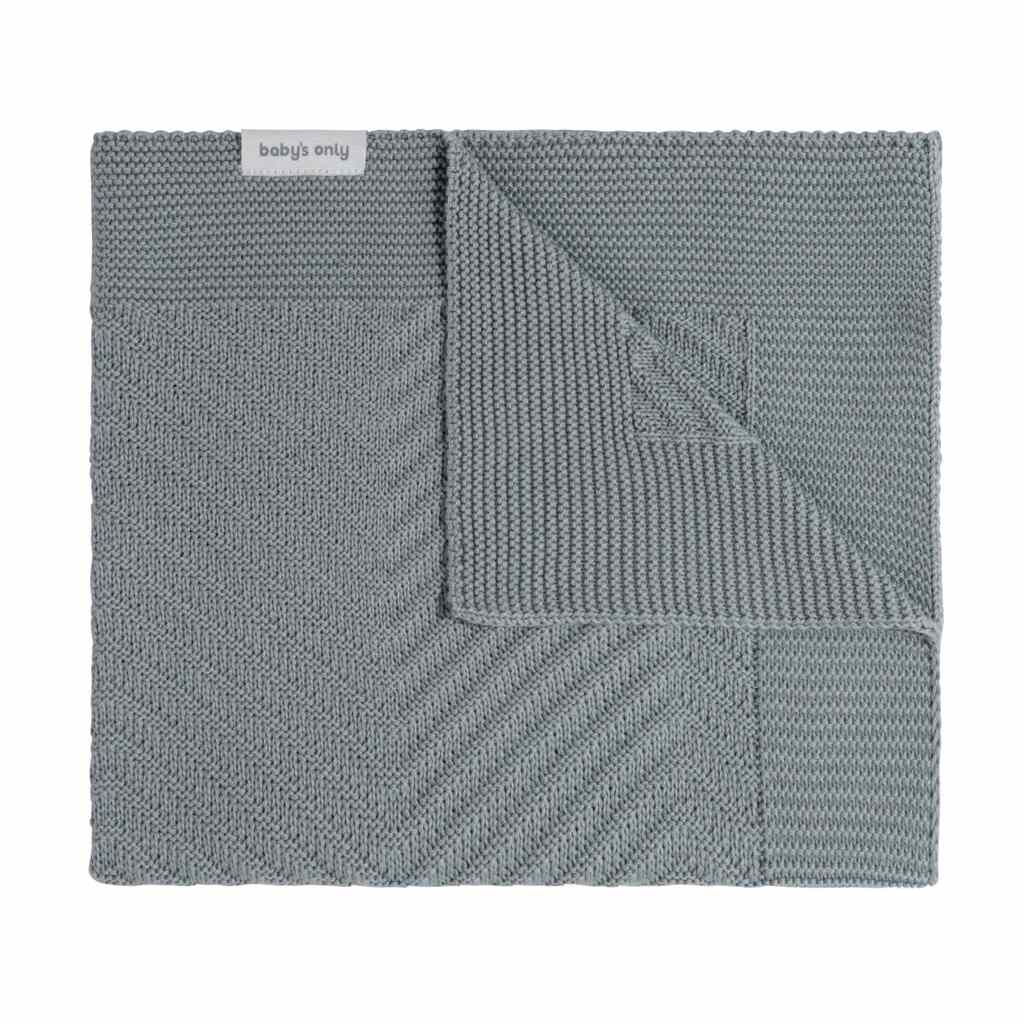 Baby's Only wiegdeken gebreid Grace 70x95 - blauw