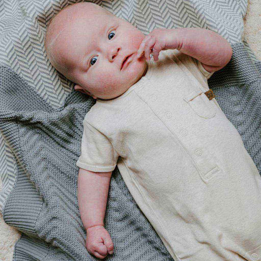 Baby's Only wiegdeken gebreid Grace 70x95 - blauw - Afbeelding 2