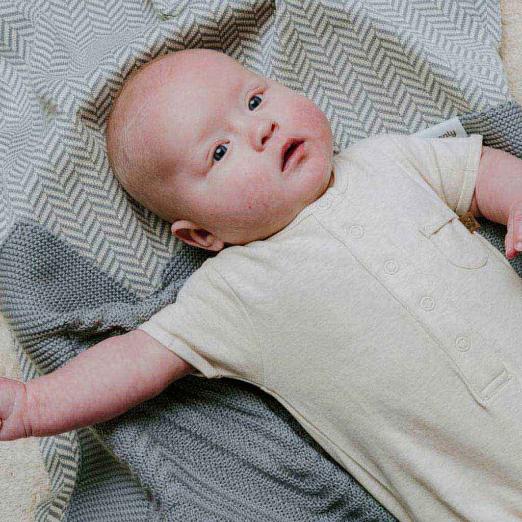 Baby's Only wiegdeken gebreid Grace 70x95 - blauw - Afbeelding 3