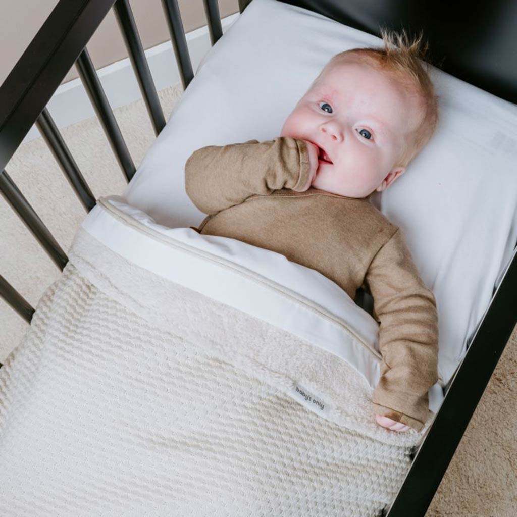 Baby's Only ledikantdeken teddy Sky 100x135 - beige - Afbeelding 2
