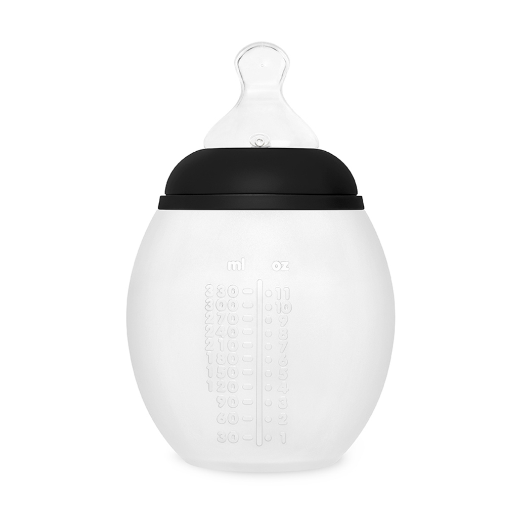 Bib rond babyfles- 330ml / zwart - Afbeelding 2