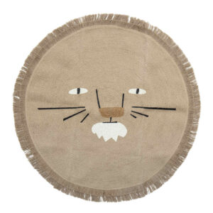 Bloomingville MINI rond vloerkleed Harrison - beige / 100 cm