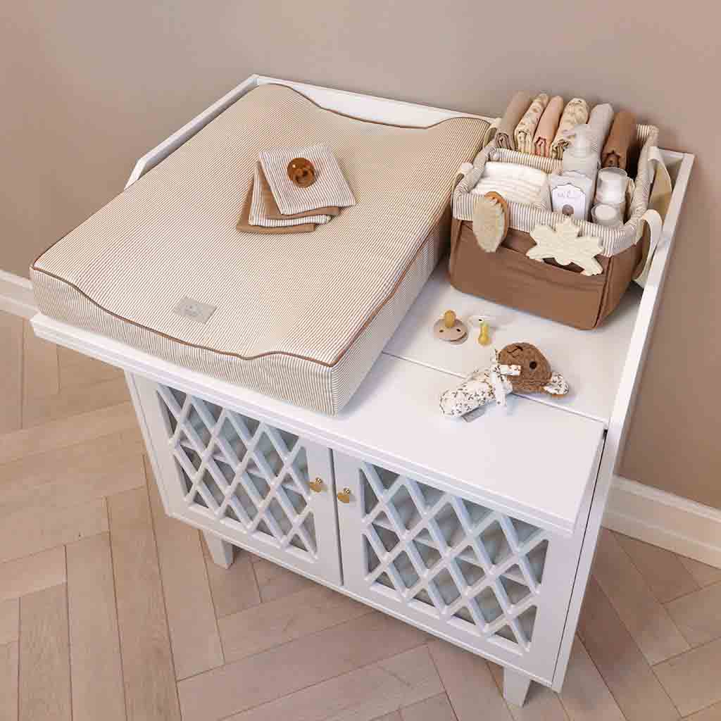 Cam Cam hydrofiele doeken set van drie 70x70 - butterflies, coral, latte - Afbeelding 2