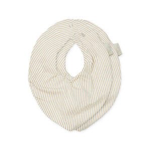 Cam Cam kwijlslabbetje set van twee stuks- classic stripes camel
