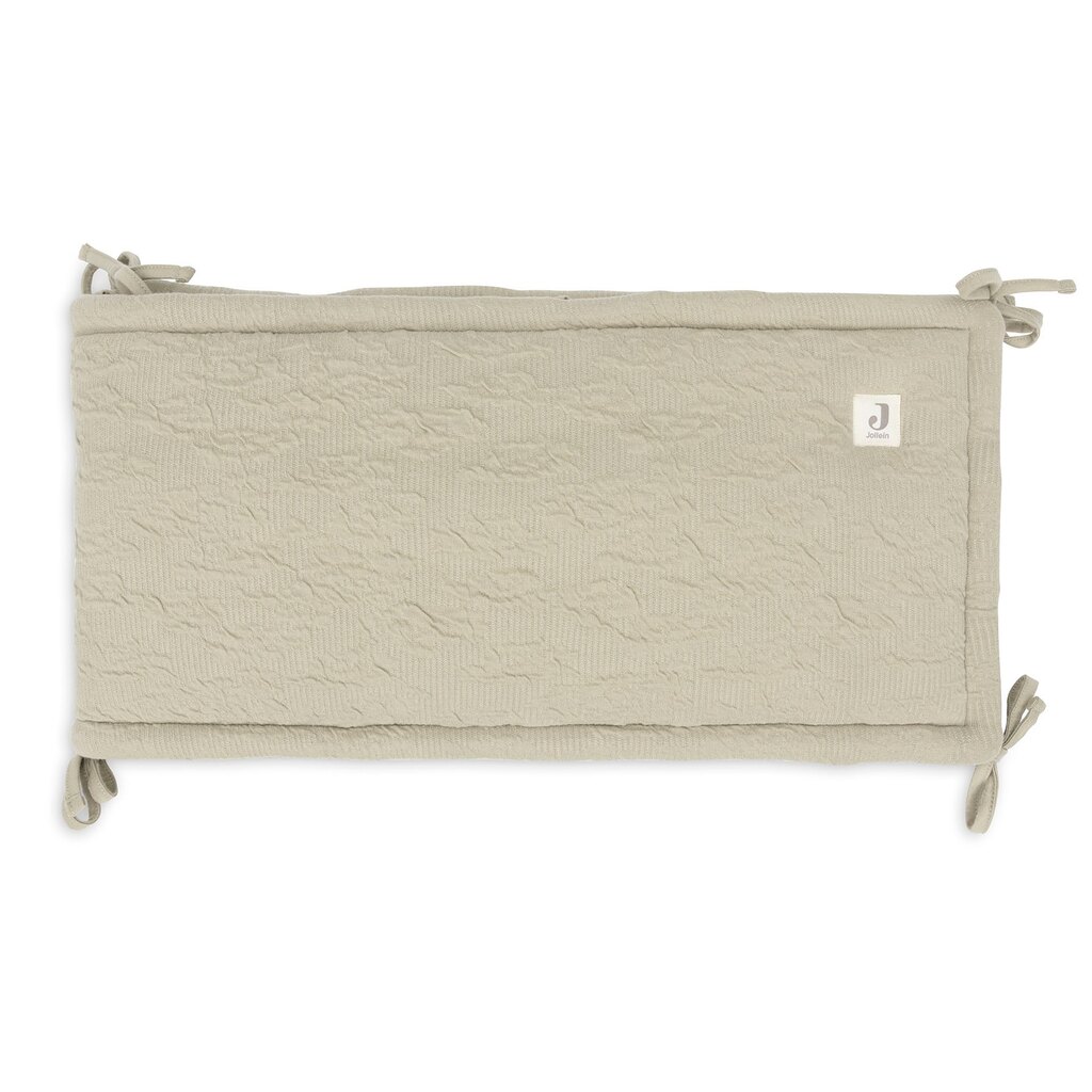 Jollein bedomrander soft waves 180x30 - olive green - Afbeelding 2