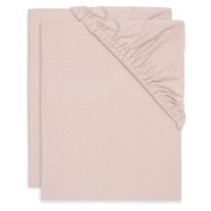 Jollein hoeslaken wieg set van twee 40x80 - wild rose