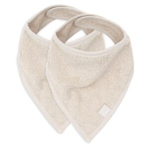 Jollein kwijlslabbetje set van twee - beige