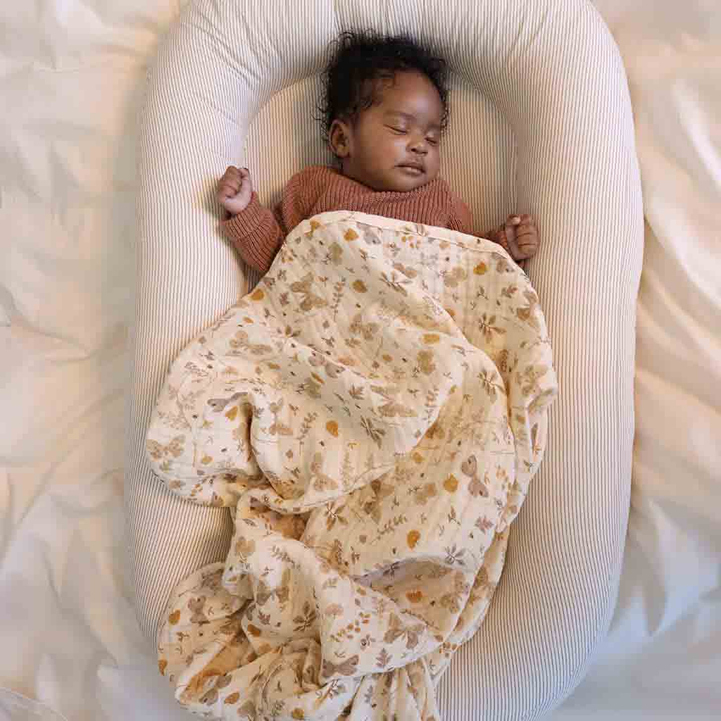 Cam Cam babynest - classic stripes camel - Afbeelding 2