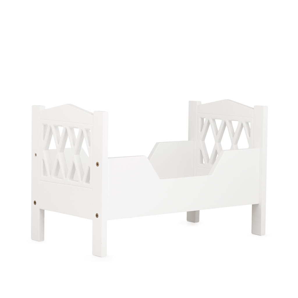 Cam Cam poppenbedje harlequin - wit