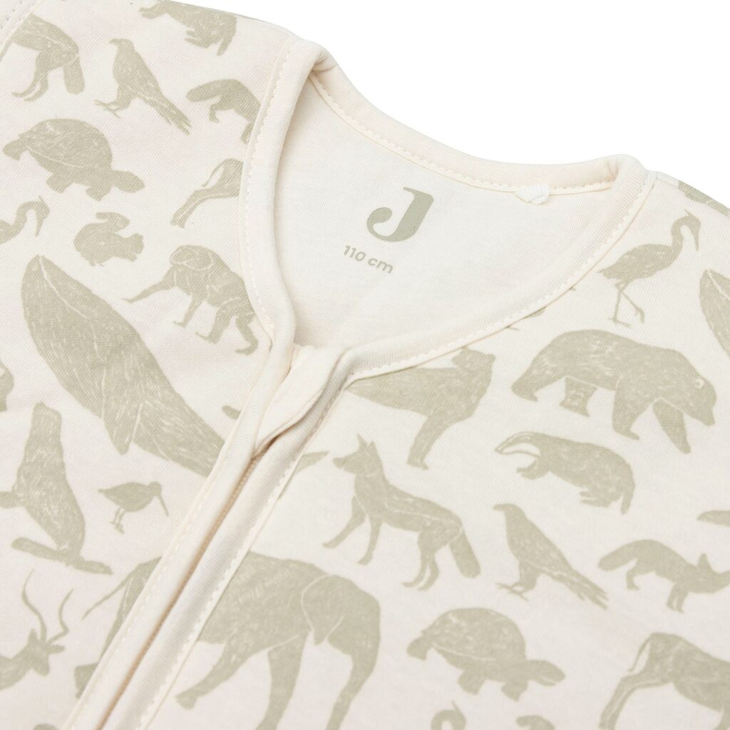 Jollein winter babyslaapzak 70 cm / 3-6 maanden lange mouw - animals olive green - Afbeelding 4