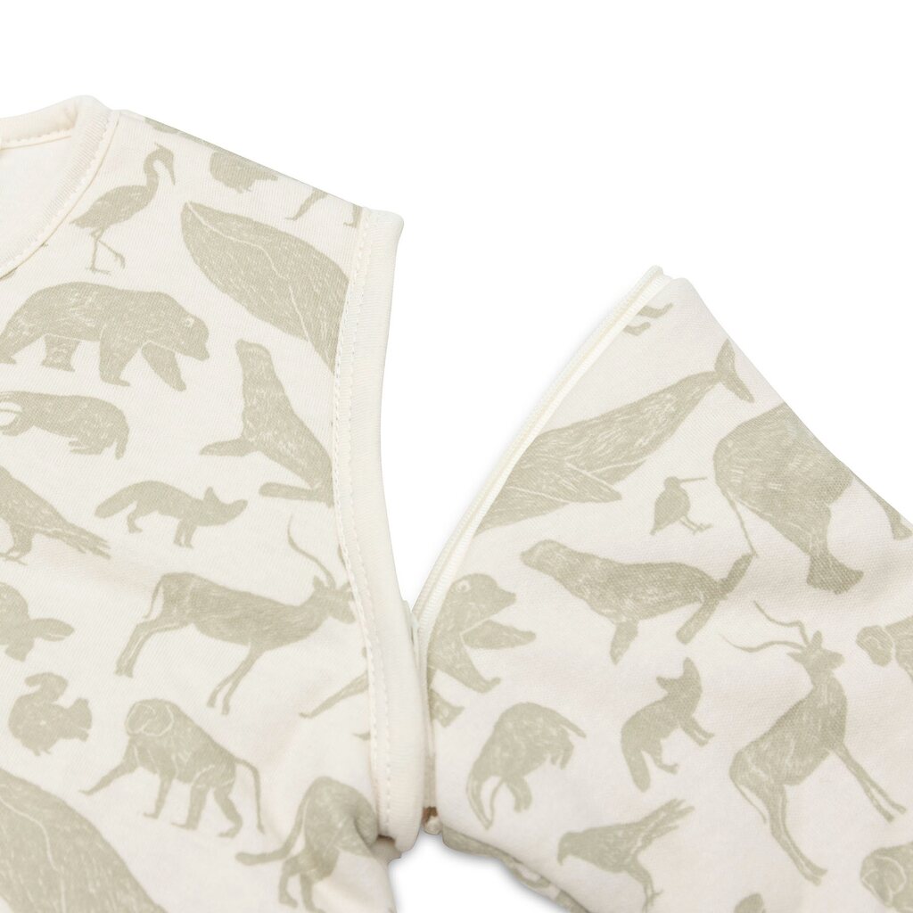 Jollein winter babyslaapzak 70 cm / 3-6 maanden lange mouw - animals olive green - Afbeelding 5
