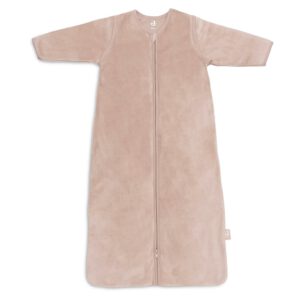 Jollein  winter slaapzak velvet 90 cm / 6-18 maanden lange mouw - wild rose roze