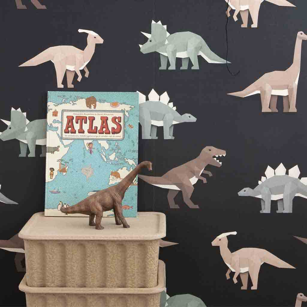 Studio Ditte behang - dino / donker grijs - Afbeelding 3