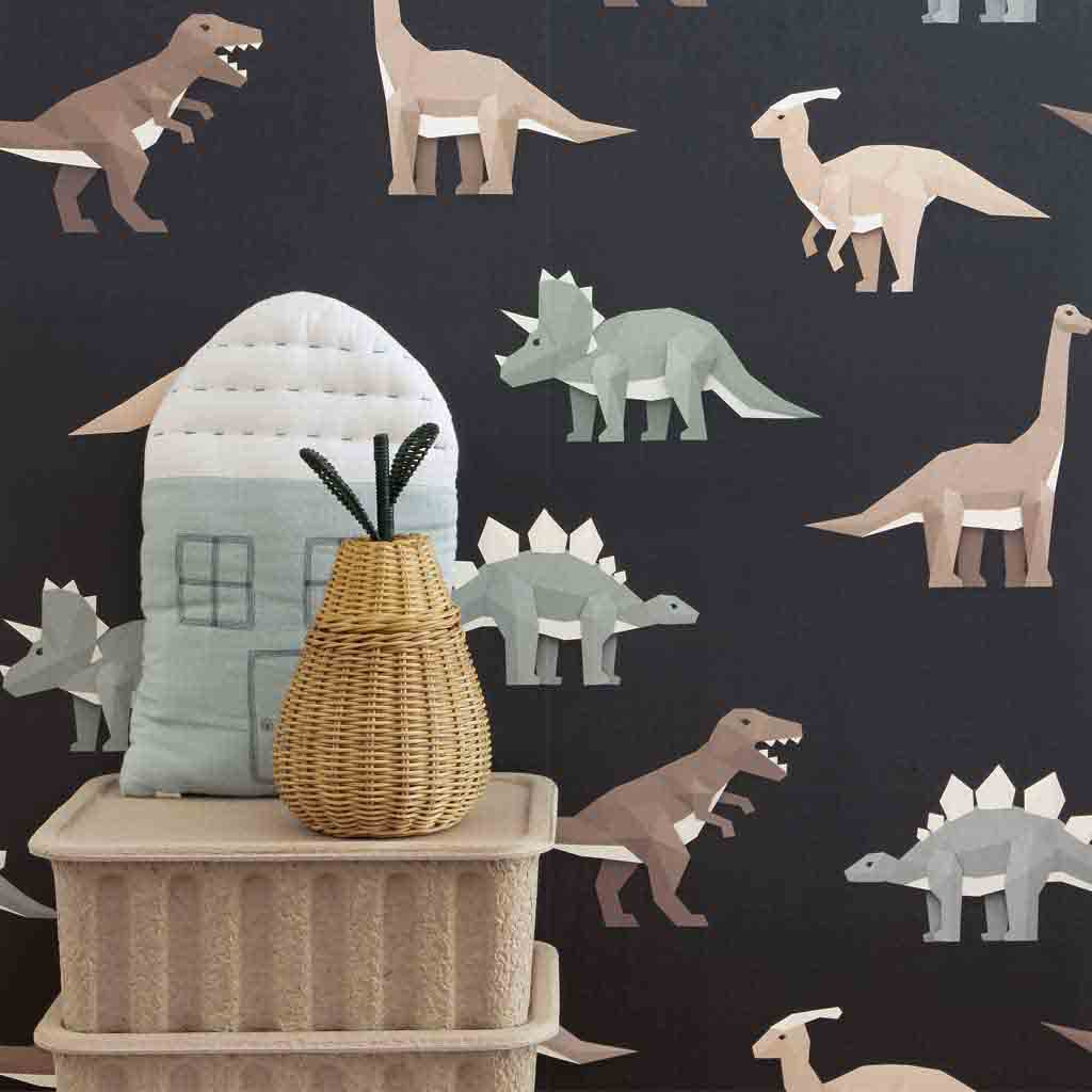 Studio Ditte behang - dino / donker grijs - Afbeelding 7