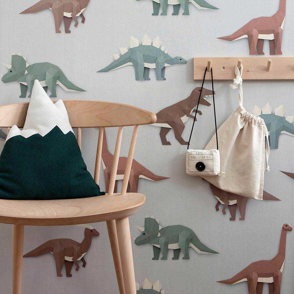 Studio Ditte behang - dino / licht grijs - Afbeelding 4