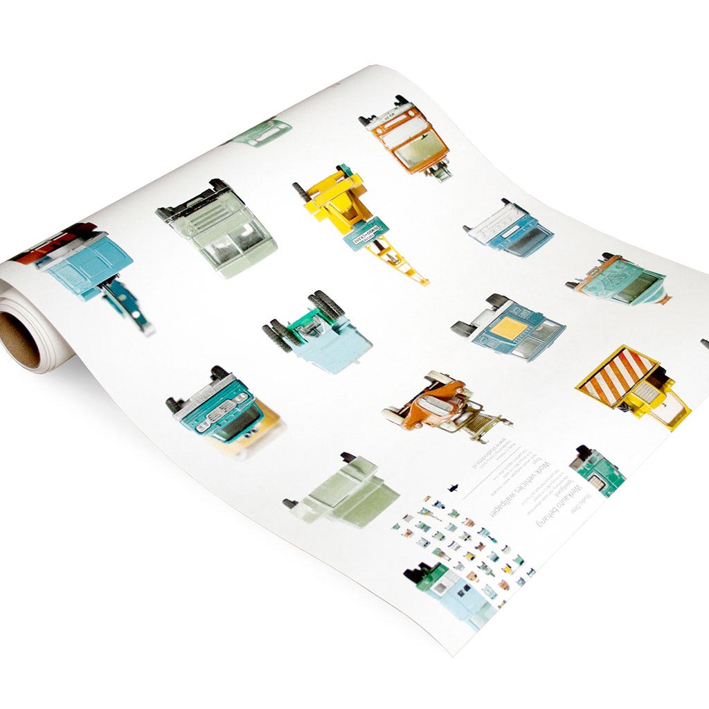 Studio Ditte behang - werkauto / wit - Afbeelding 3