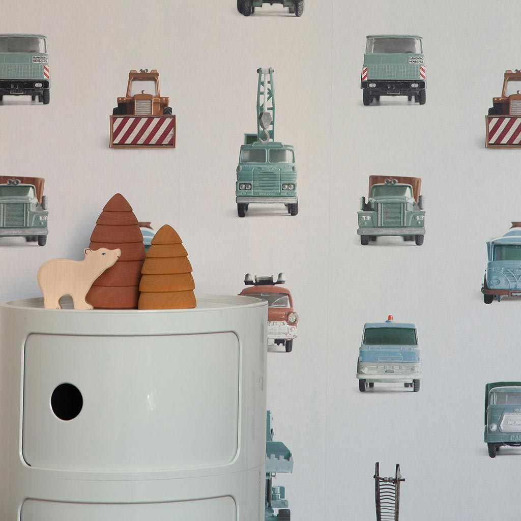 Studio Ditte behang - werkauto / wit - Afbeelding 5