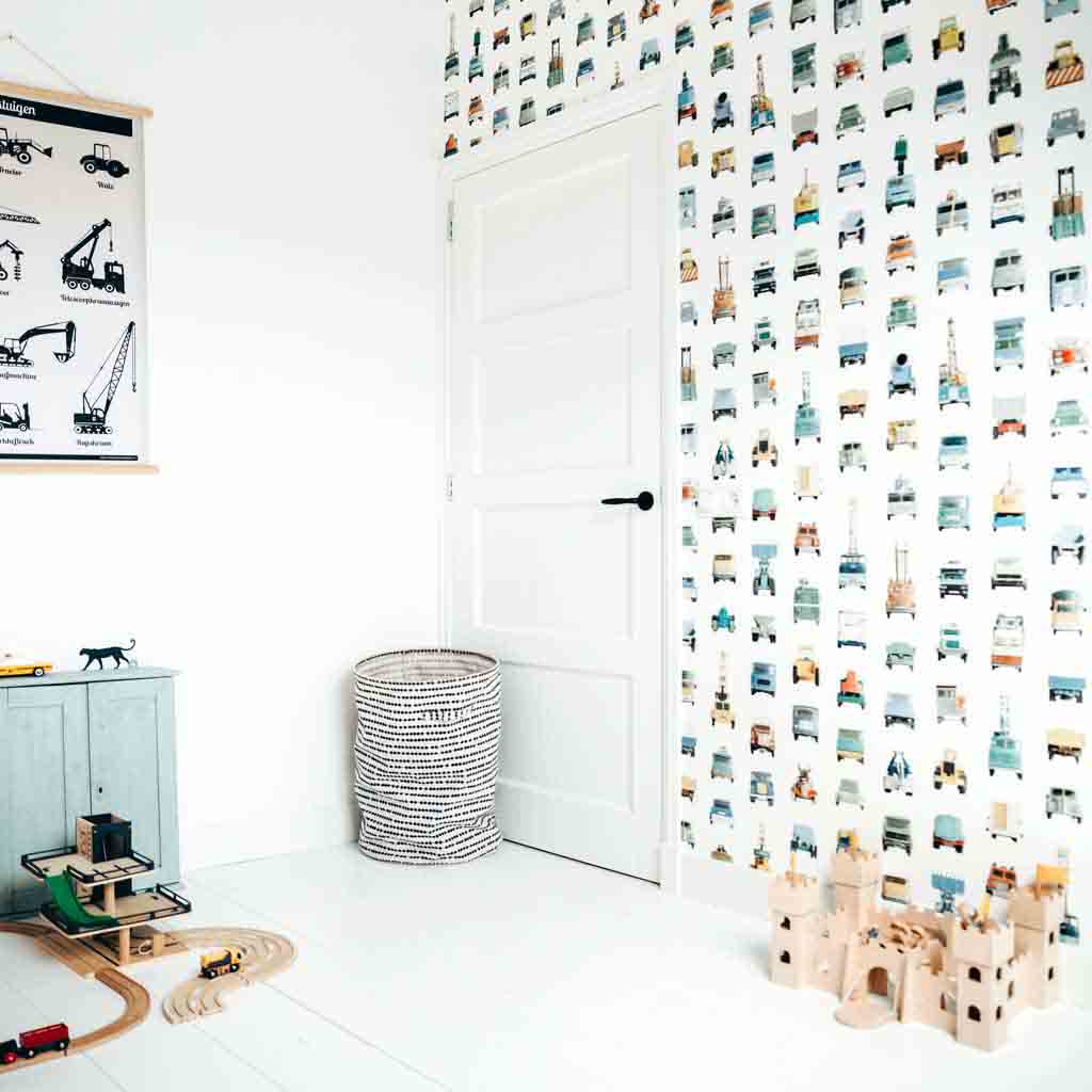 Studio Ditte behang - werkauto / wit - Afbeelding 8