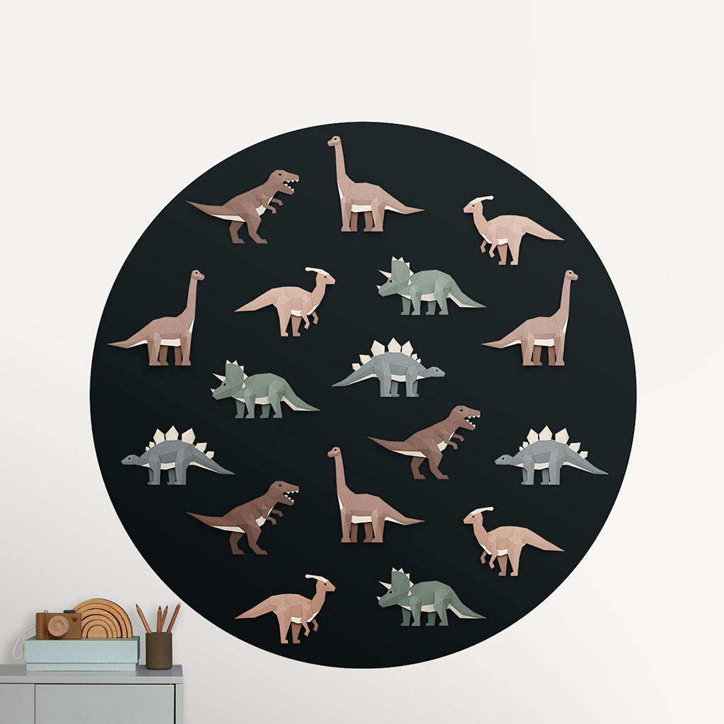 Studio Ditte behangcirkel dino - 142,5 cm - Afbeelding 2