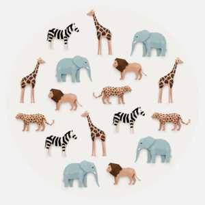 Studio Ditte behangcirkel safari - 142,5 cm