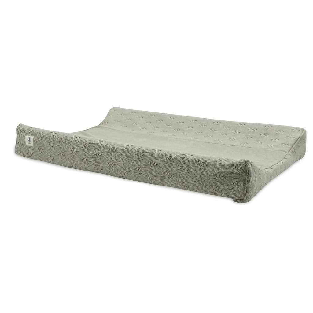 Jollein aankleedkussenhoes gebreid grain - 50x70 cm /olive green