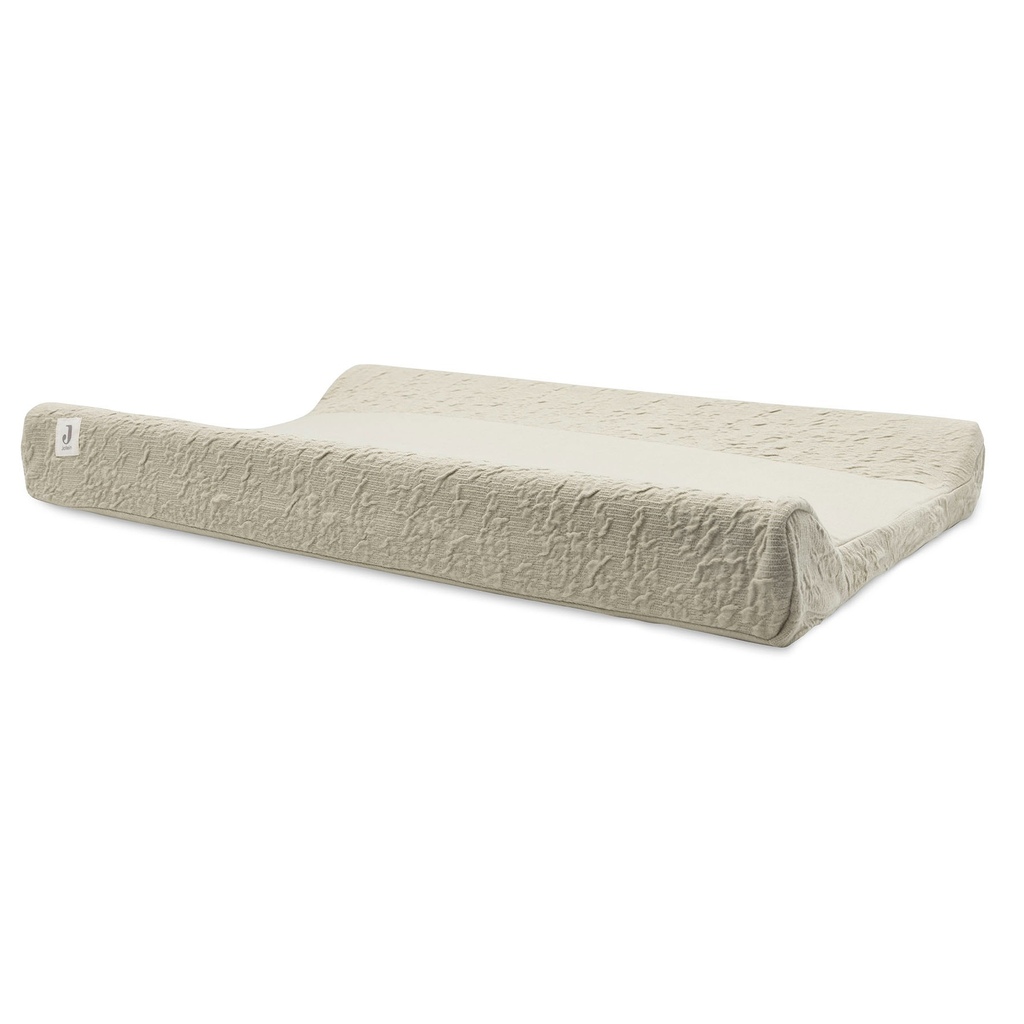 Jollein aankleedkussenhoes soft waves - 50x70 cm /olive green