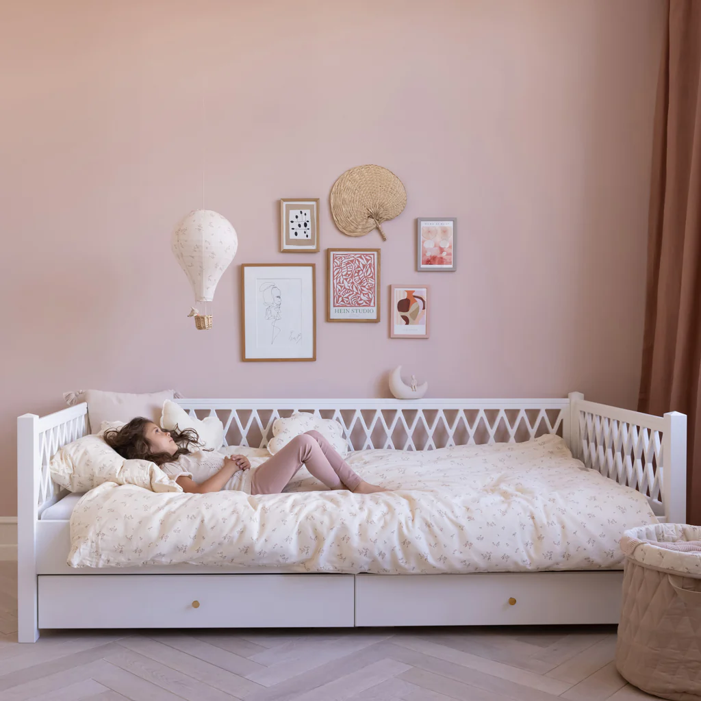Cam Cam harlequin kinderbed 90x200 - wit - Afbeelding 2