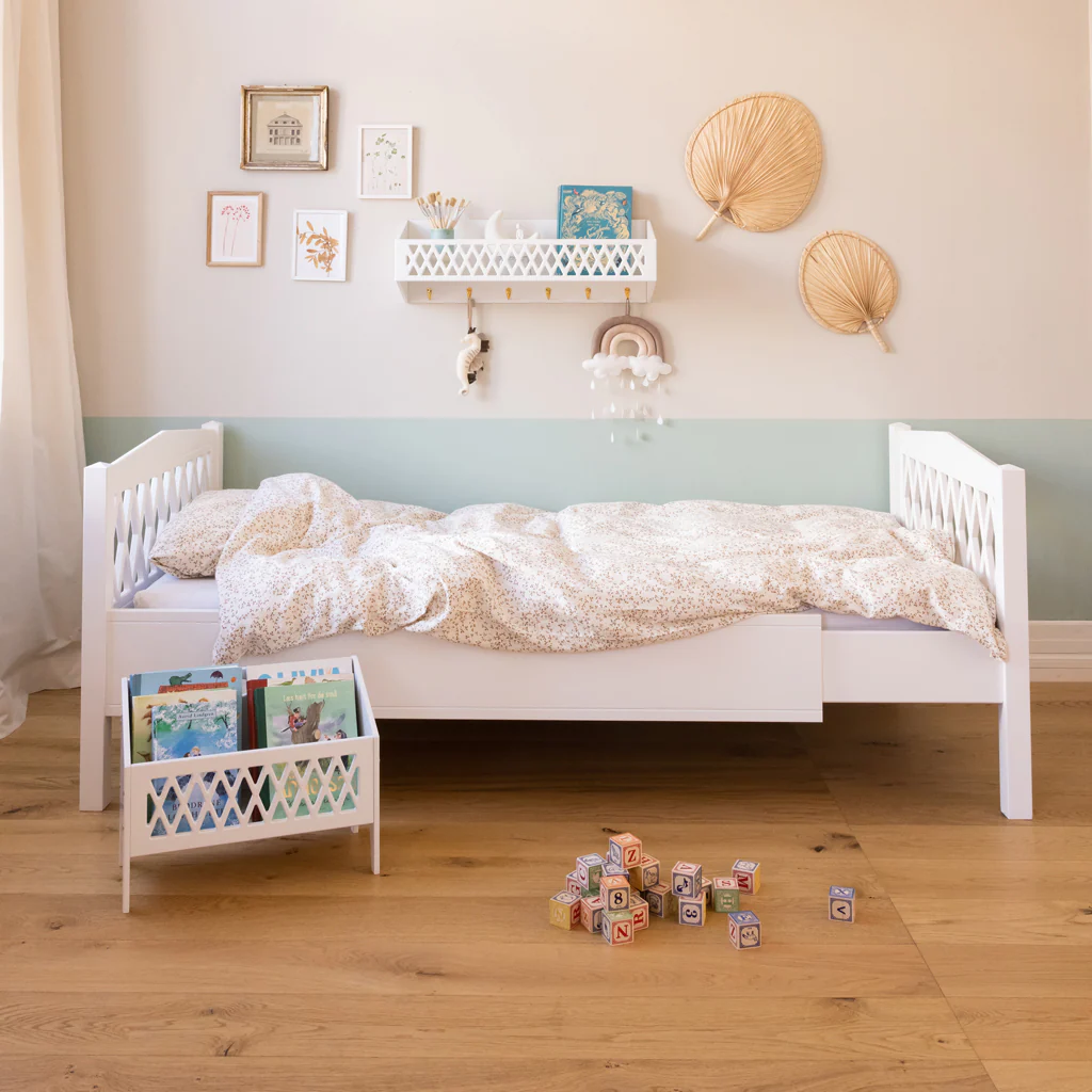 Cam Cam meegroeibed peuter- en kinderbed Harlequin - wit - Afbeelding 3