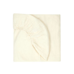 Nobodinoz hoeslaken wieg wabi sabi 40x80 - beige