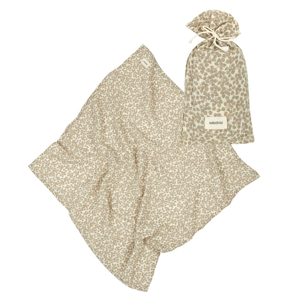 Nobodinoz hydrofiele doek wabi sabi 70x70 - light green yumiko