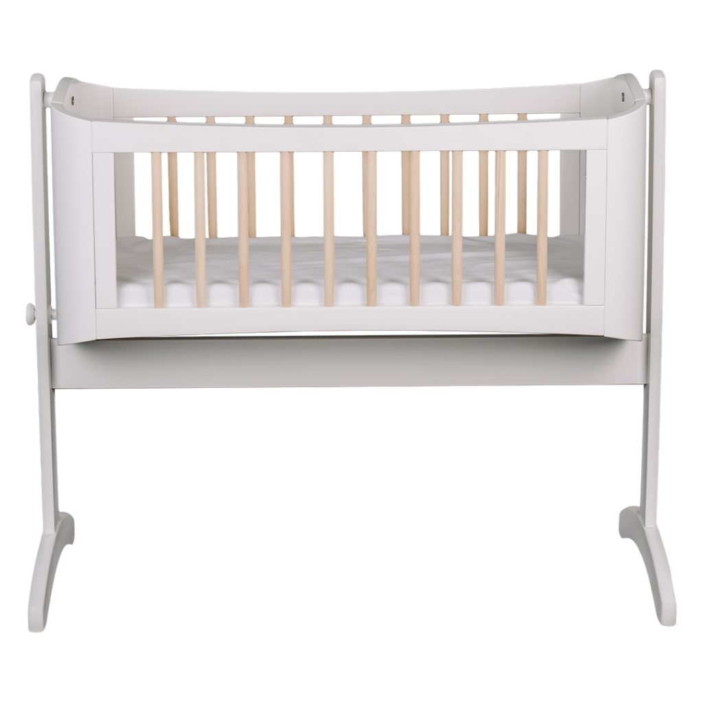 Troll Nursery schommelwieg hout Wave - 40x90 cm / wit - Afbeelding 2