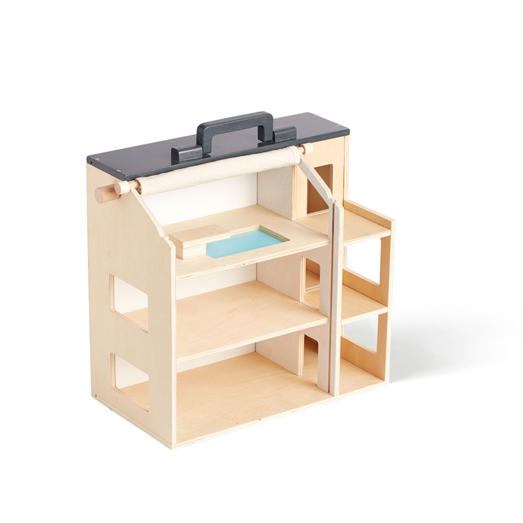 Kid's Concept houten poppenhuis met meubels - Afbeelding 5