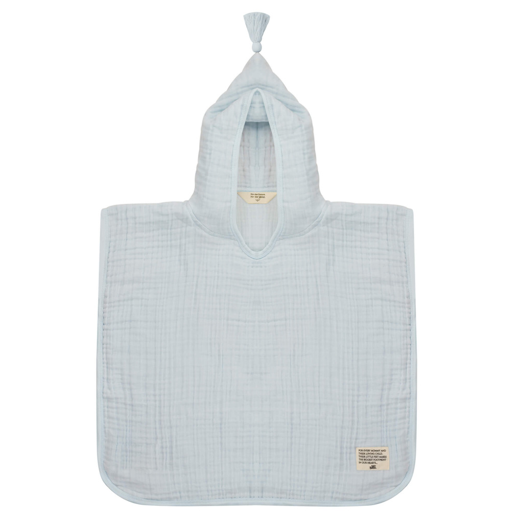 Baby Bello badponcho 80-98/12-36 maanden - cashmere blue / blauw