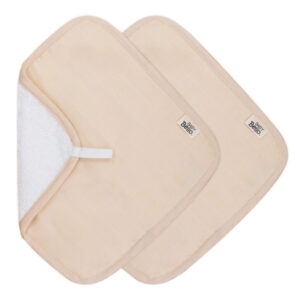 Baby Bello washandjes set van twee - apricot illusion / zalmroze