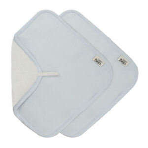Baby Bello washandjes set van twee - cashmere blue / blauw