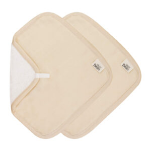 Baby Bello washandjes set van twee - shifting sand/beige