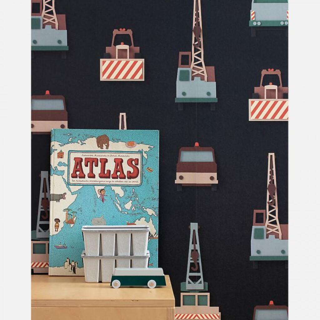 Studio Ditte behang - werkauto / donkergrijs - Afbeelding 2