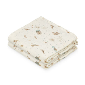 Cam Cam hydrofiele doeken set van twee 70x70 - sea garden