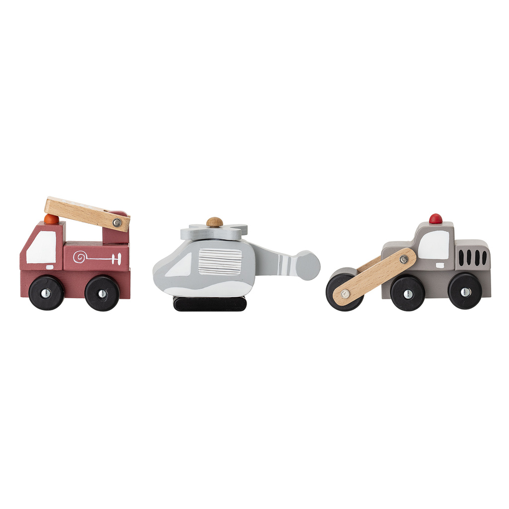 Bloomingville houten auto ariston set van drie - Afbeelding 2