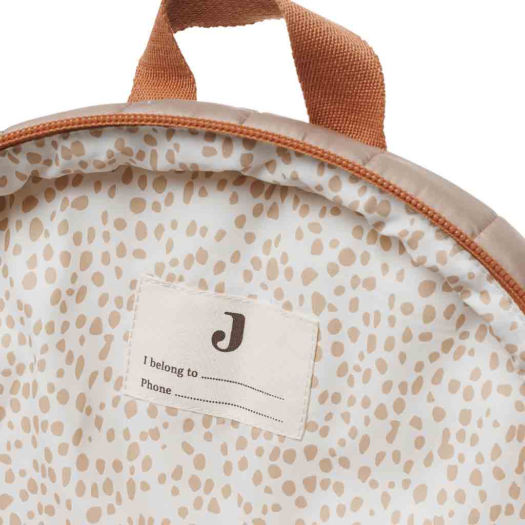 Jollein kinderrugzak gewatteerd 2-5 jaar- biscuit bruin - Afbeelding 5