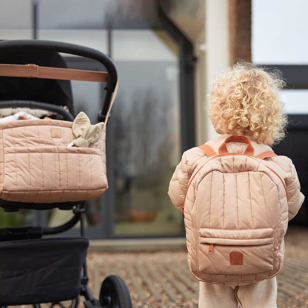Jollein kinderrugzak gewatteerd 2-5 jaar- biscuit bruin - Afbeelding 6