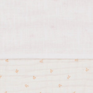 Jollein wieglaken slub 75x100 - ivory/wit