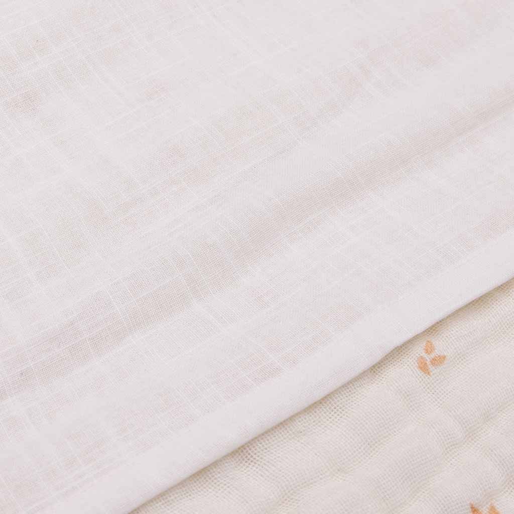 Jollein wieglaken slub 75x100 - ivory/wit - Afbeelding 2