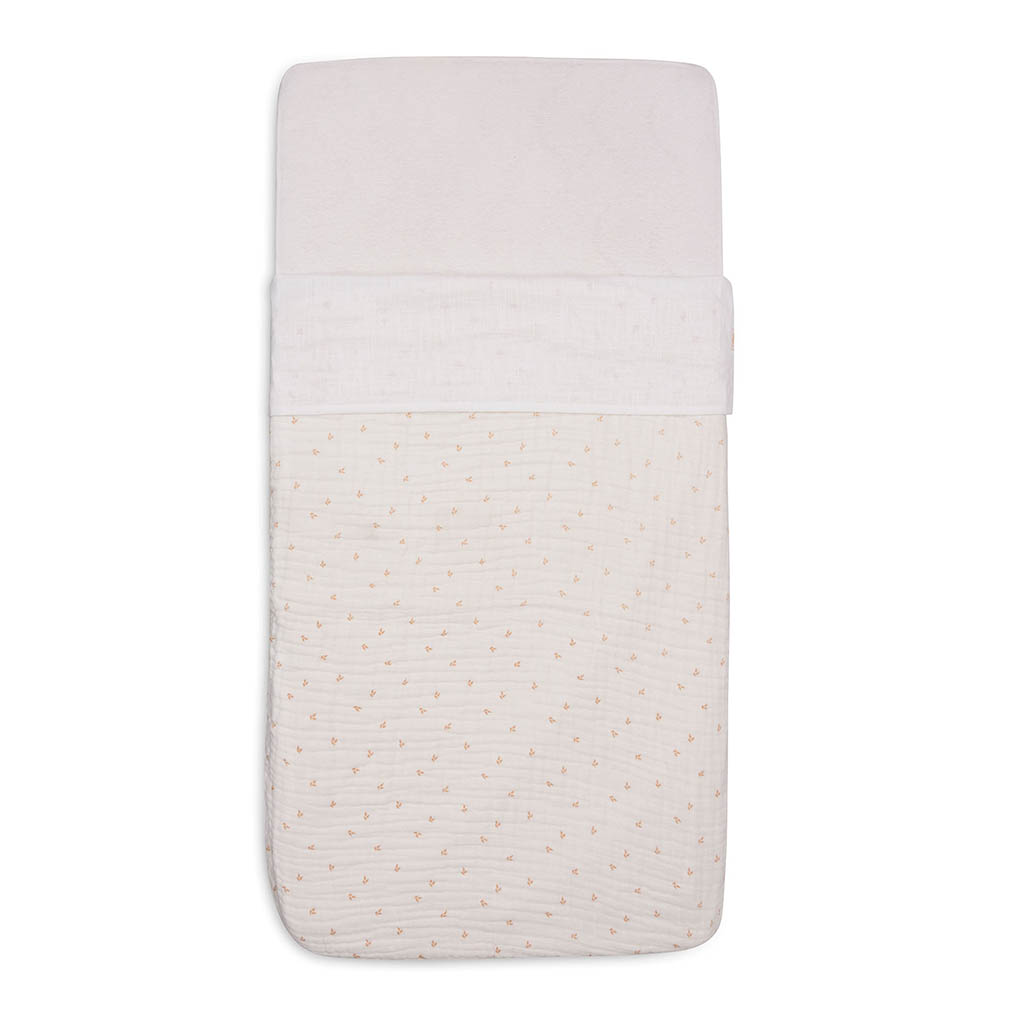 Jollein wieglaken slub 75x100 - ivory/wit - Afbeelding 3