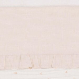 Jollein wieglaken ruffle 75x100 - warm white